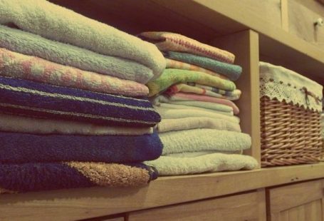 Dresser - Stack of Towels on Rack